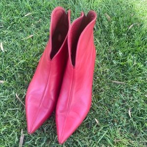 ANINE BING Red ANNABELLE BOOTS 38